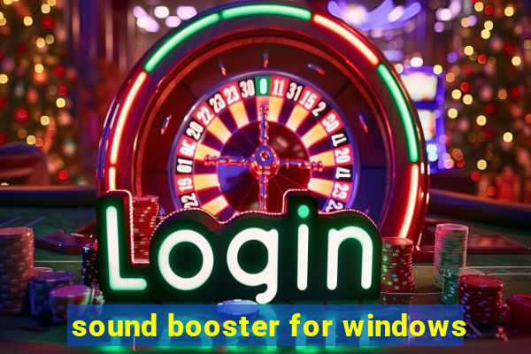 sound booster for windows